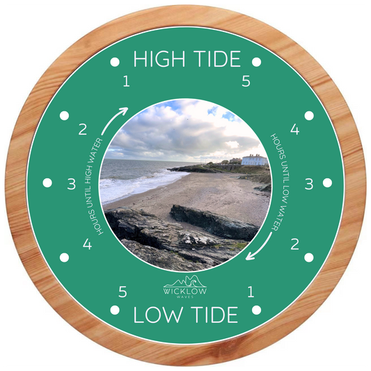 Tide Clock – Oceanic Sage with Greystones Cove Beach, Wicklow