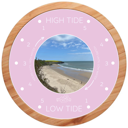 Tide Clock – Pink Champagne with Maghermore Beach