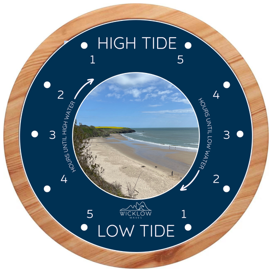 Tide Clock – Prussian Blue with Maghermore Beach